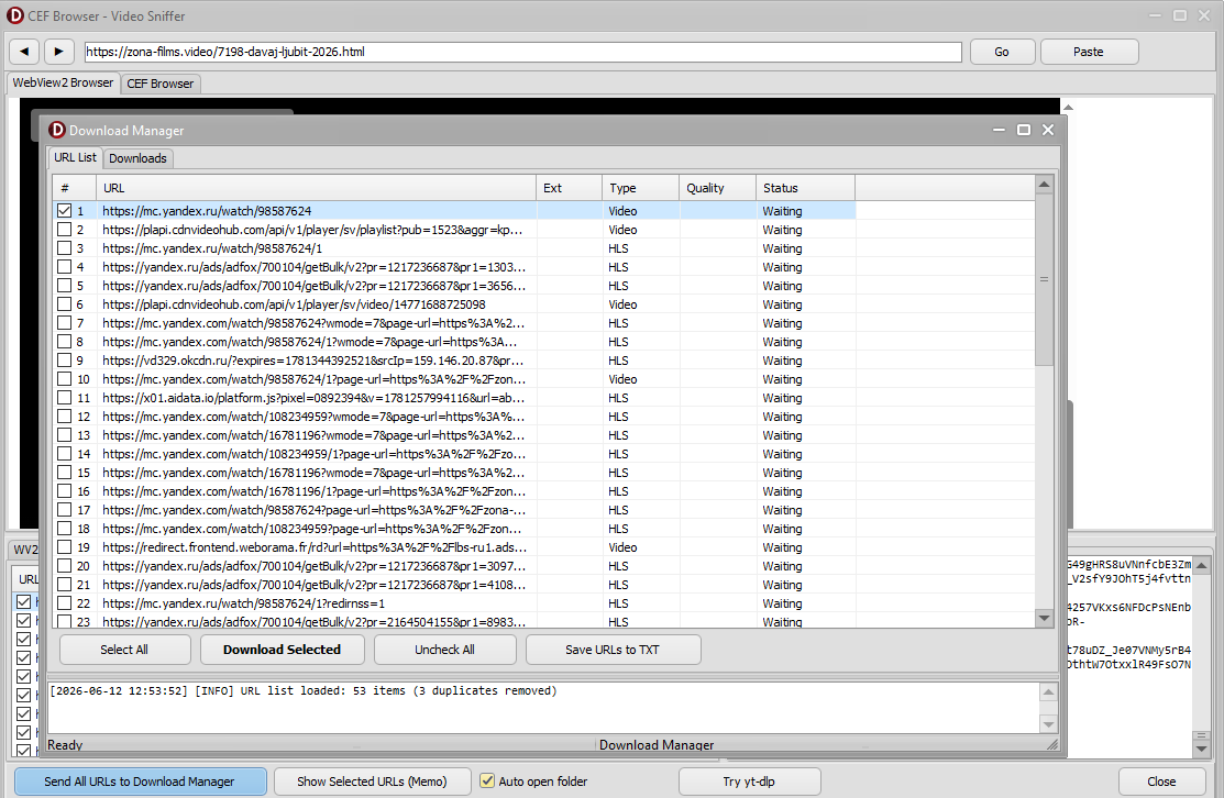 Download URL List