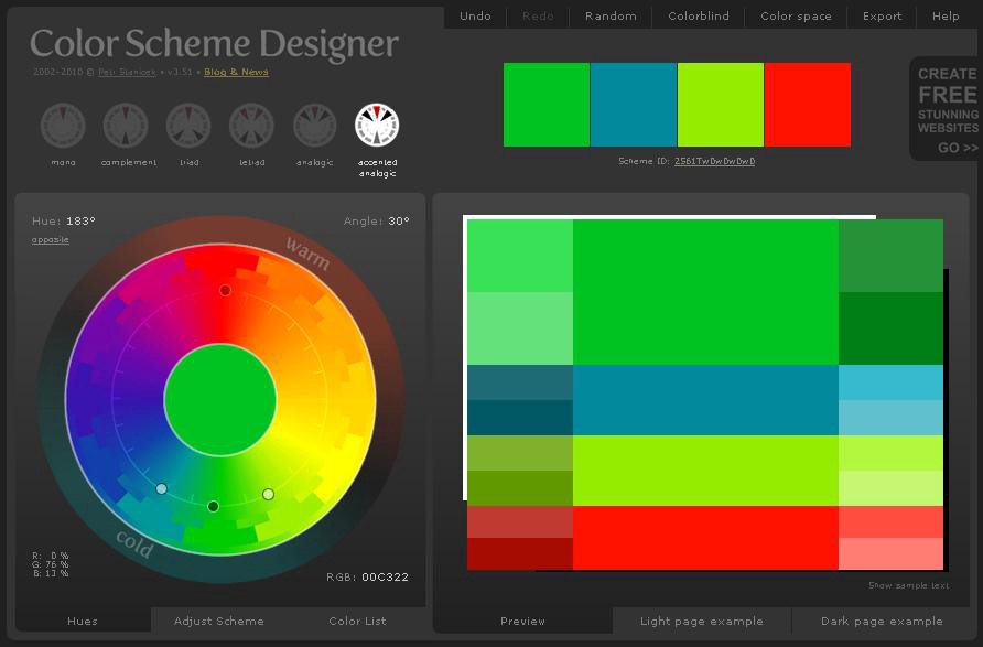 Color matching sites for your mobile app or sites