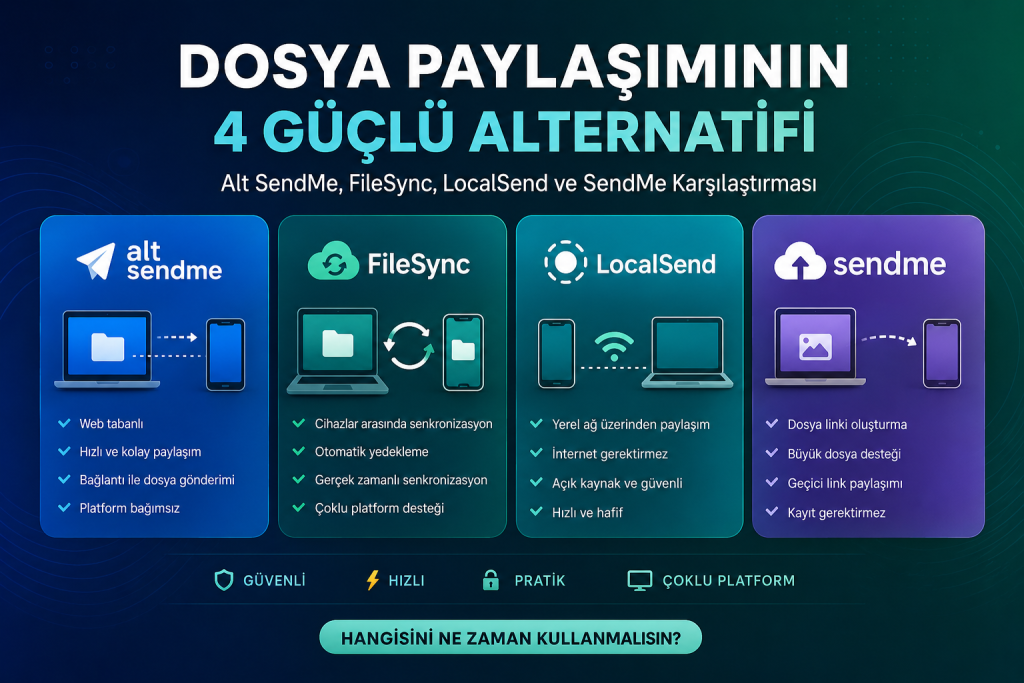 Dosya paylaşım uygulamaları karşılaştırması