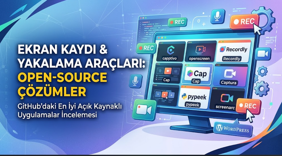 2026’da Öne Çıkan 7 Açık Kaynak Ekran Kaydı Aracı